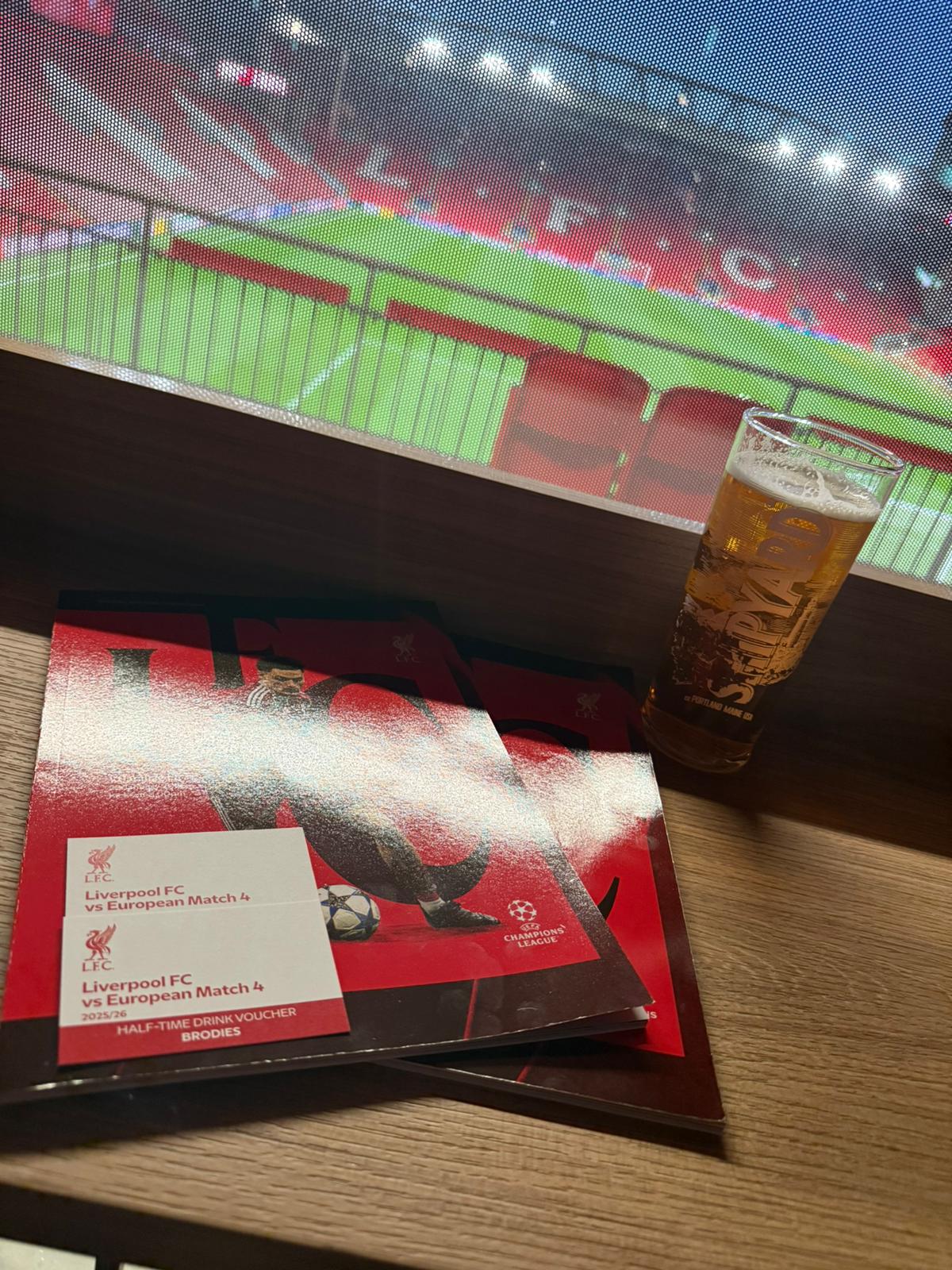 Brodies Lounge Premium - Liverpool vs AFC Bournemouth